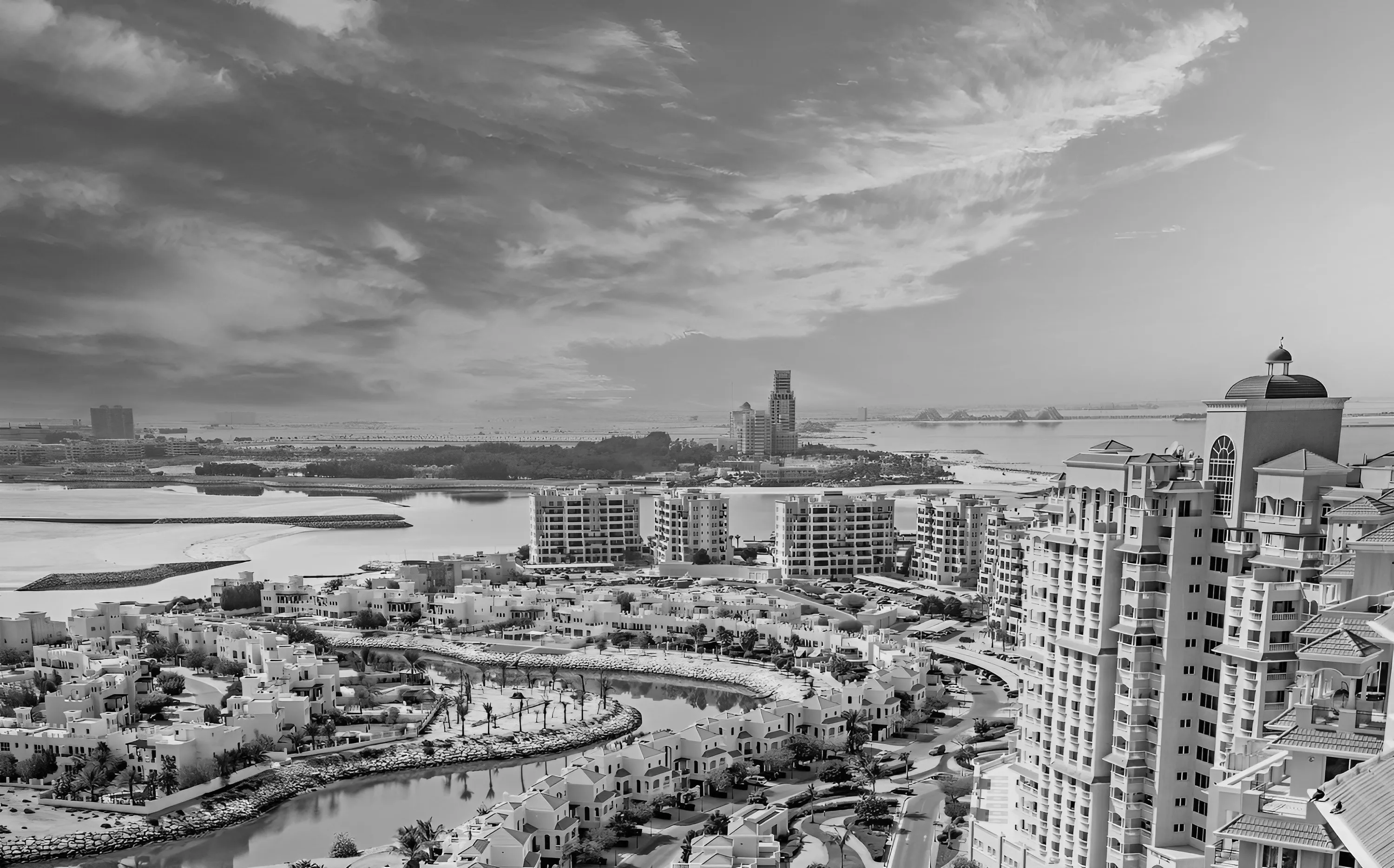 Cityscape reflecting core values